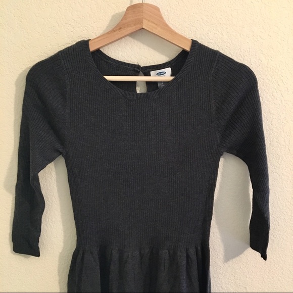 Fit and flare sweater dress | charcoal grey - Picture 3 of 6